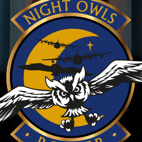 Night Owls bottle label design